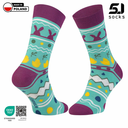 Skarpetki męskie 5JSocks Wielkanoc pisanki