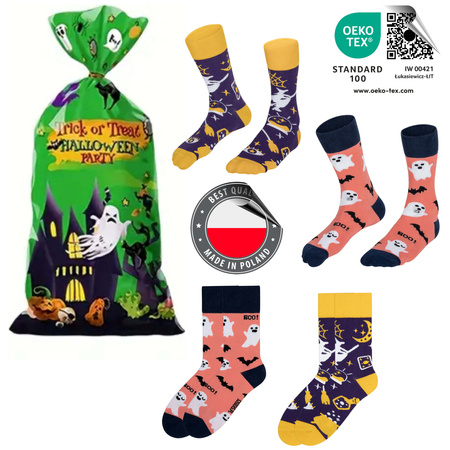 Kolorowe skarpetki Halloween Damskie