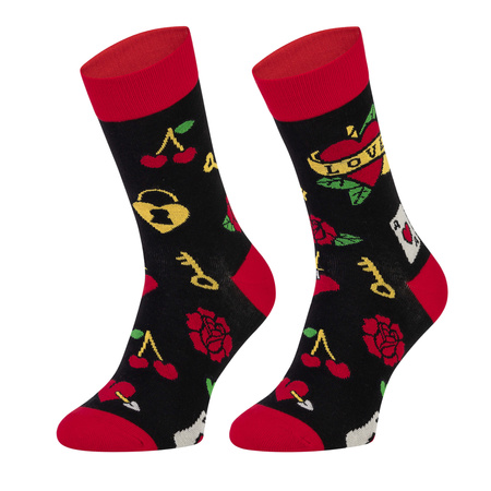 Zestaw 2x skarpety 5JSOCKS na WALENTYNKI dla niego POLSKIE